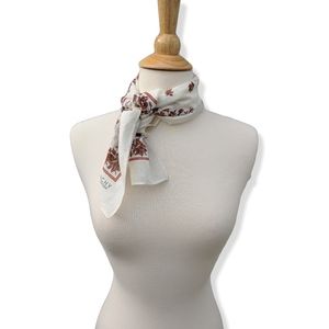 Givenchy bandana scarf | cotton | tan & brown